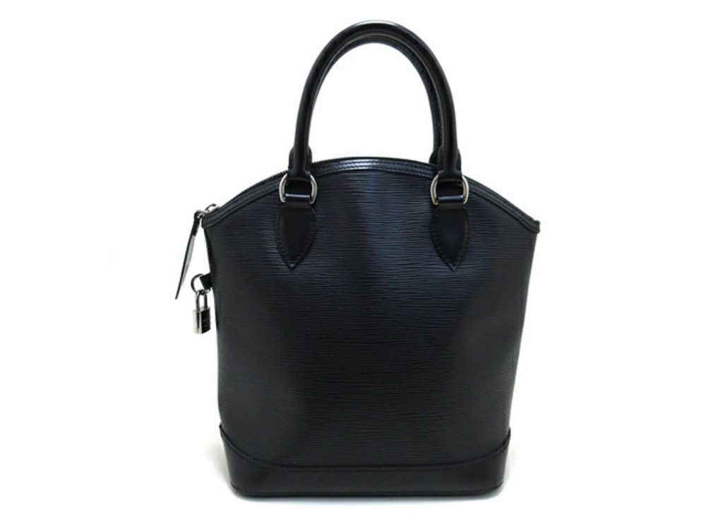 LOUIS VUITTON Lockit Handbag Epi Leather Black